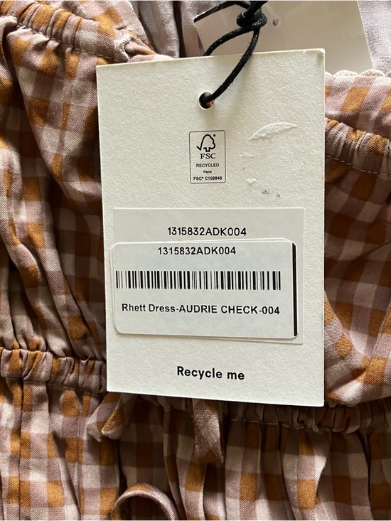 Reformation Rhett Midi Dress in Audrie Check - Size 4 - Picture 10 of 13